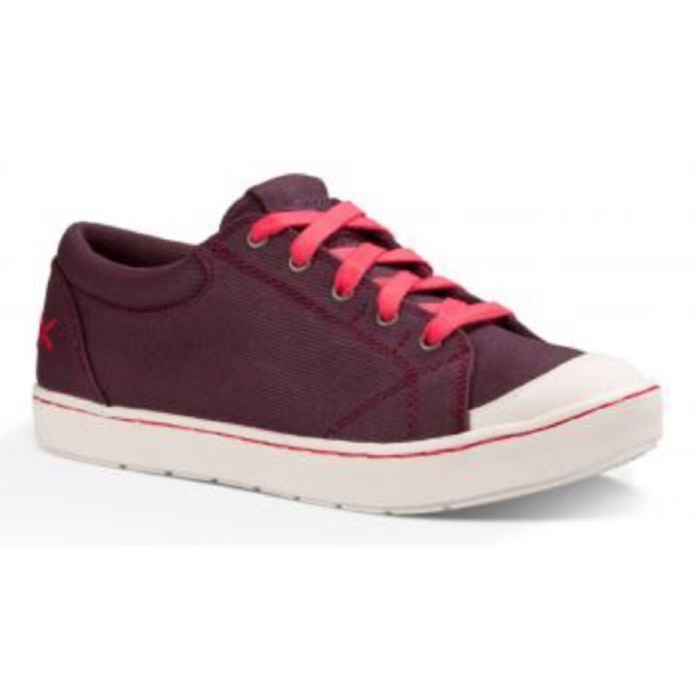 NWT Mozo The Maven Shoes for Crews Red Wine Plum Canvas Boat Shoe Casual Sneaker